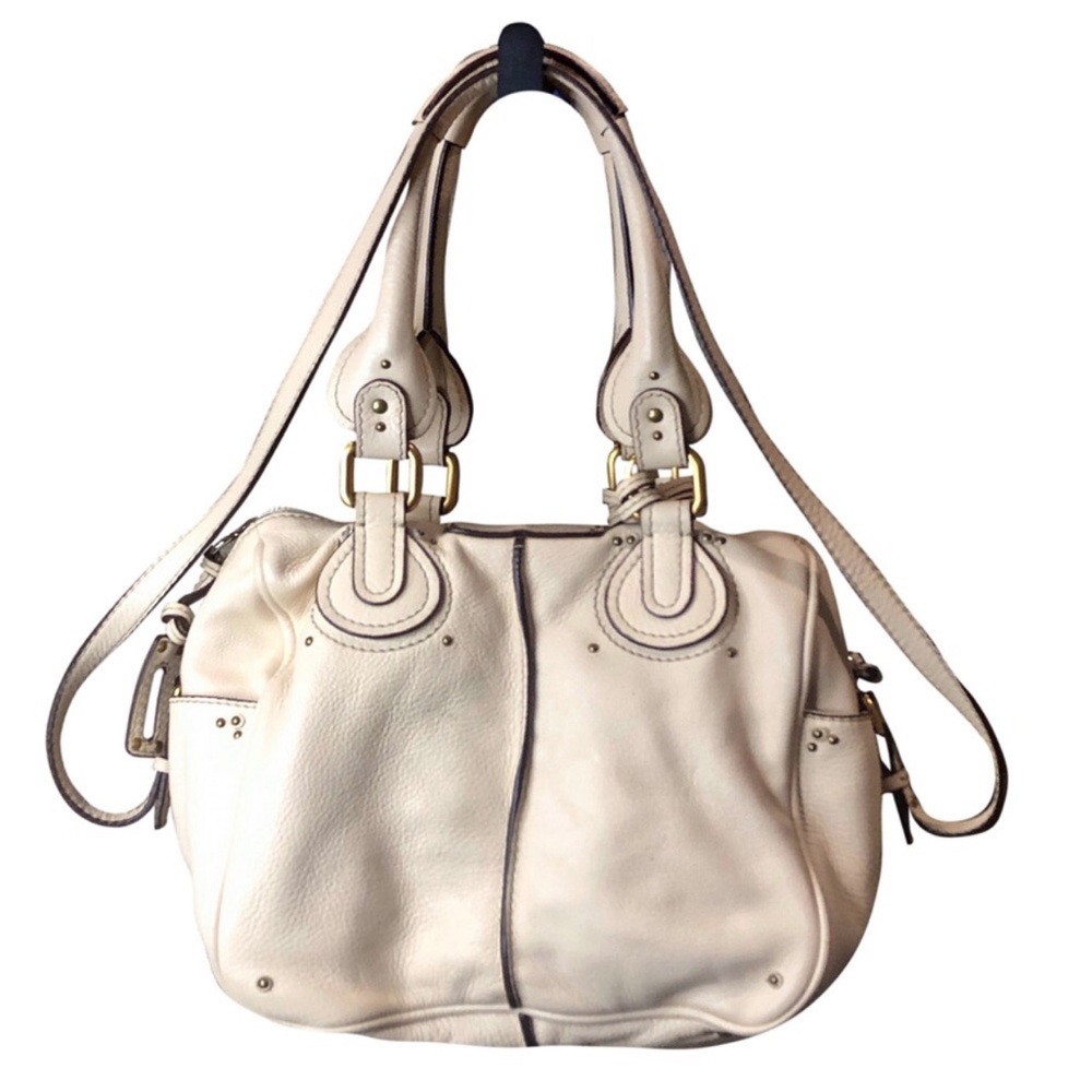 CHLOE PADDINGTON Small Ivory Leather Bag Removable Strap Lock and Key NWOT - Picture 16 of 16
